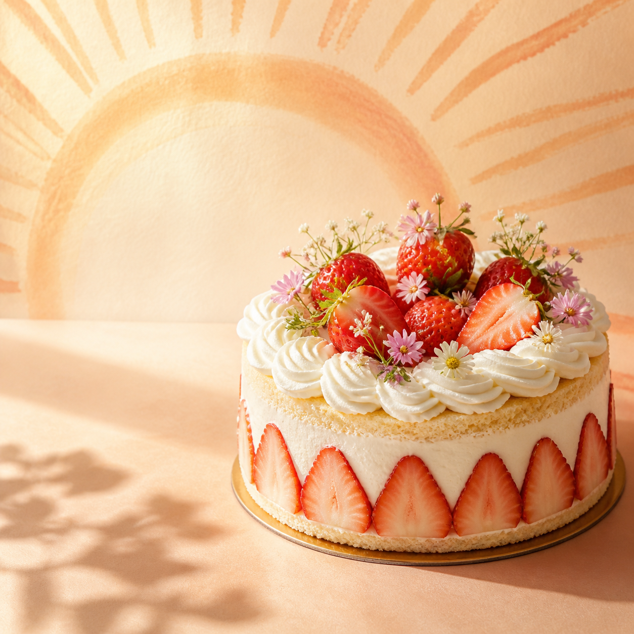 Strawberry chantilly cake